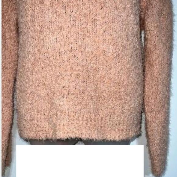 New Large Peachy Pink Chunky Knit Sweater - Picture 5 of 16